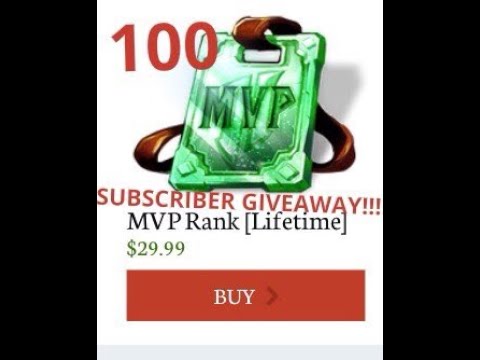 100 Subscriber Giveaway 1 Mvp Rank On Hypixel Youtube