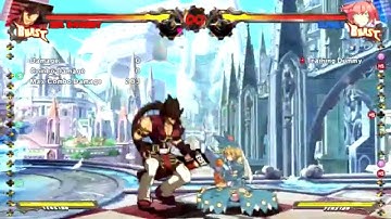 GGXrd Elphelt blockstring into shotgun