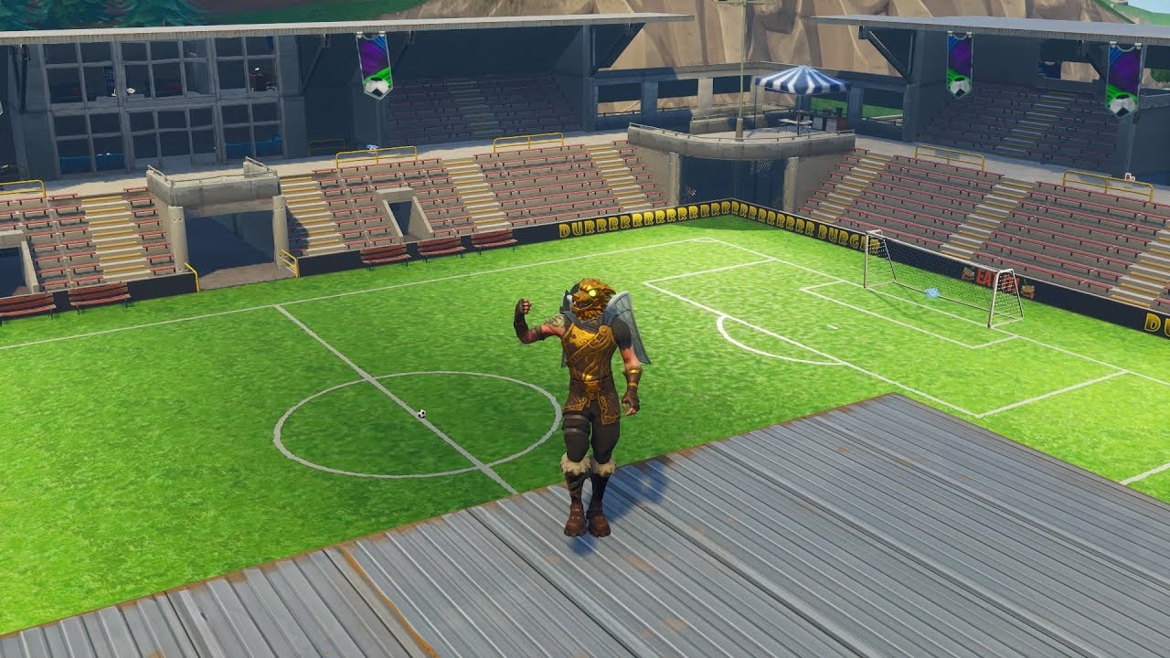 Fortnite Battle Royale All 3 Soccer Stadium Locations Week 7 Season 4 Challenge Youtube