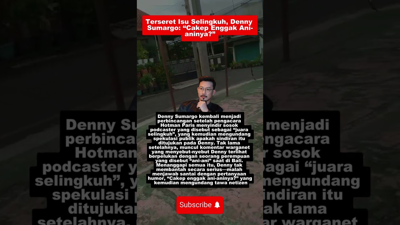 Denny terseret isu selingkuh !!