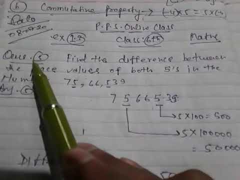 Difference of place values - YouTube