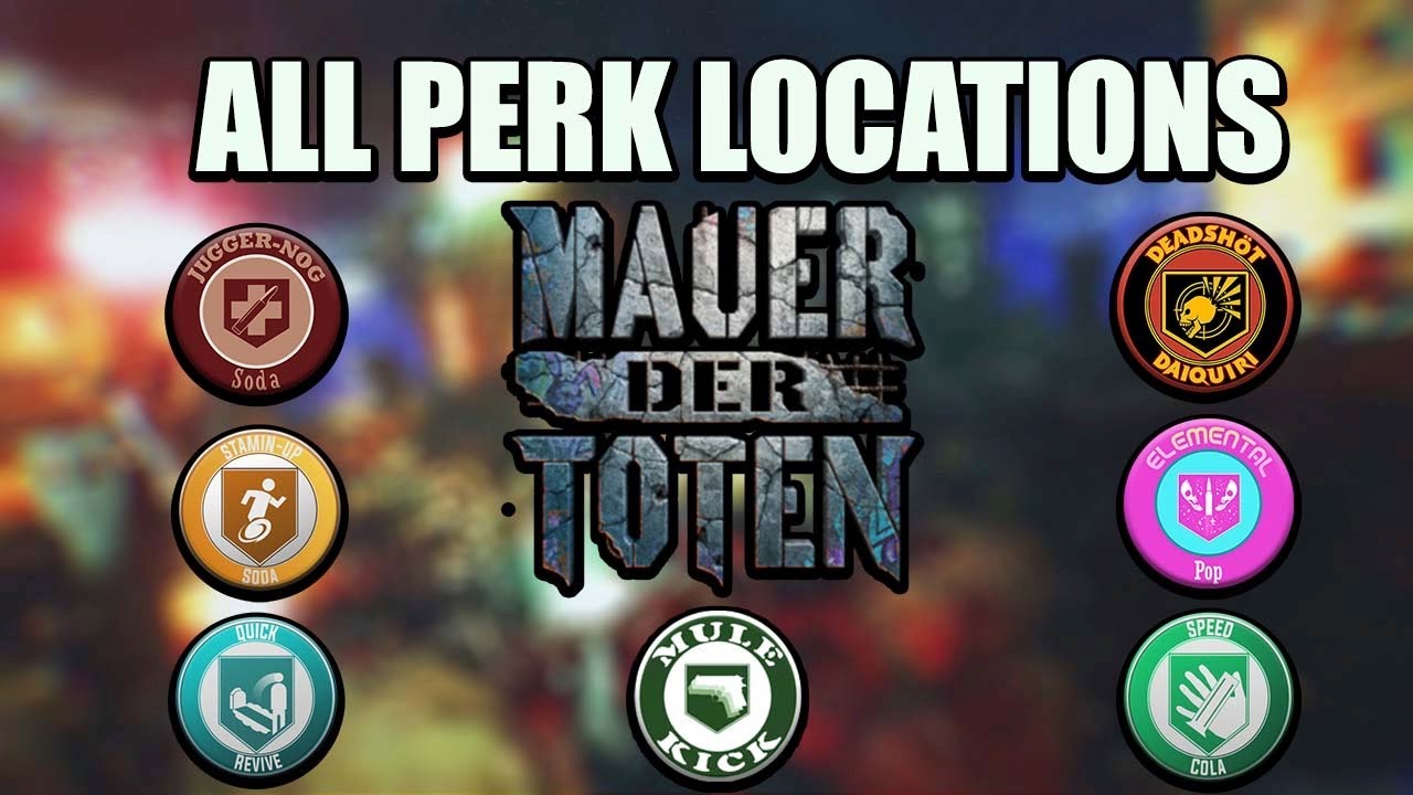 All Perk Locations in Mauer Der Toten!