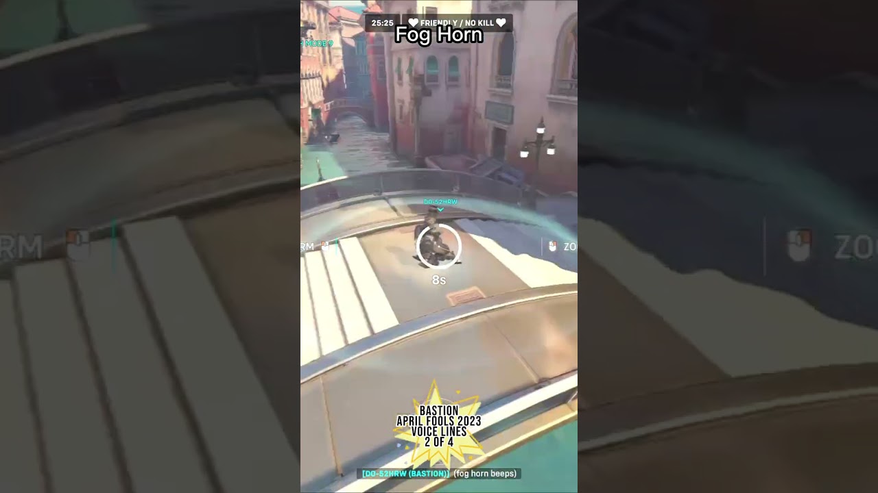 OW 2 April Fools Bastion Voice Lines 2 of 4