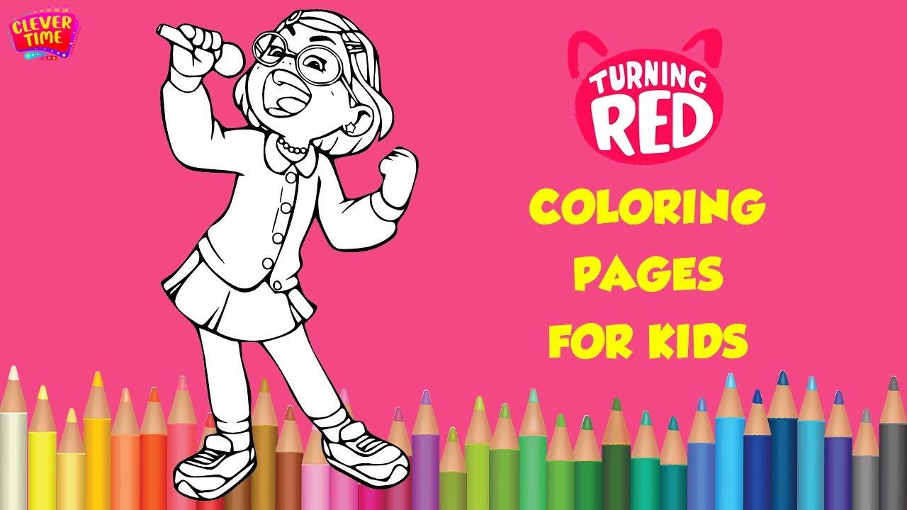 Disney Pixar Turning Red Coloring Pages | Mei Lee - YouTube