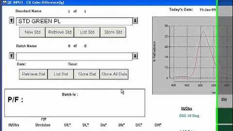 Datacolor Tools 1.2 Tutorials: Retrieve Samples (Textile)