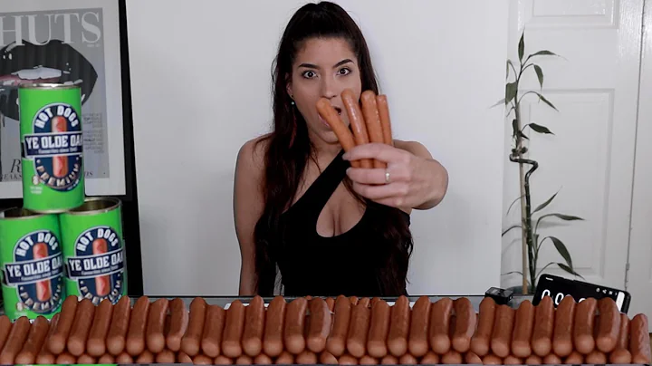 SWALLOWING 23 HOTDOGS WHOLE WORLD RECORD | Leah Sh...