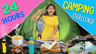 24 Hours FOREST \/ OUTDOOR CAMPING Challenge | MyMissAnand