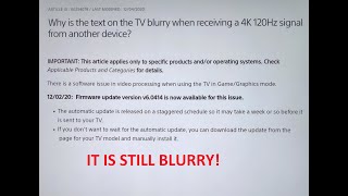 Proving Sony X900H 4K 120Hz Blur Is Real, Even On PS5 And Xbox Series X / S