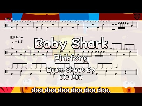 【Pinkfong Baby Shark - Kids' Songs & Stories】 Drum Cover Lesson | Music Video | Tutorial