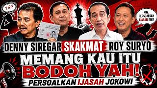 ROY SURYO KEEPS LYING!! DENNY SIREGAR EXPOSES THE FOOLISHNESS OF THOSE STILL QUESTIONING JOKOWI'S...