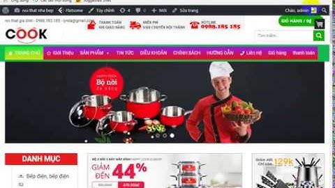 Source code Website nội thất bếp Cook