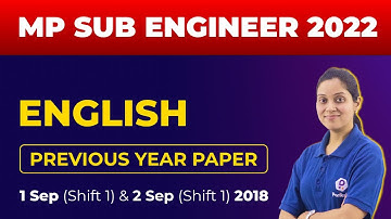 MP Vyapam Sub Engineer Recruitment 2022 | ENGLISH Classes | Previous Year Paper | MPPEB Vacancy