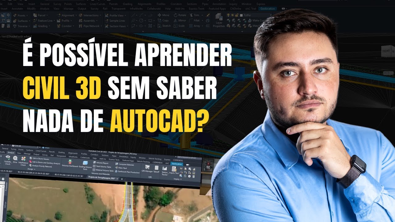 É POSSÍVEL APRENDER CIVIL 3D SEM SABER NADA DE AUTOCAD? SAIBA A VERDADE