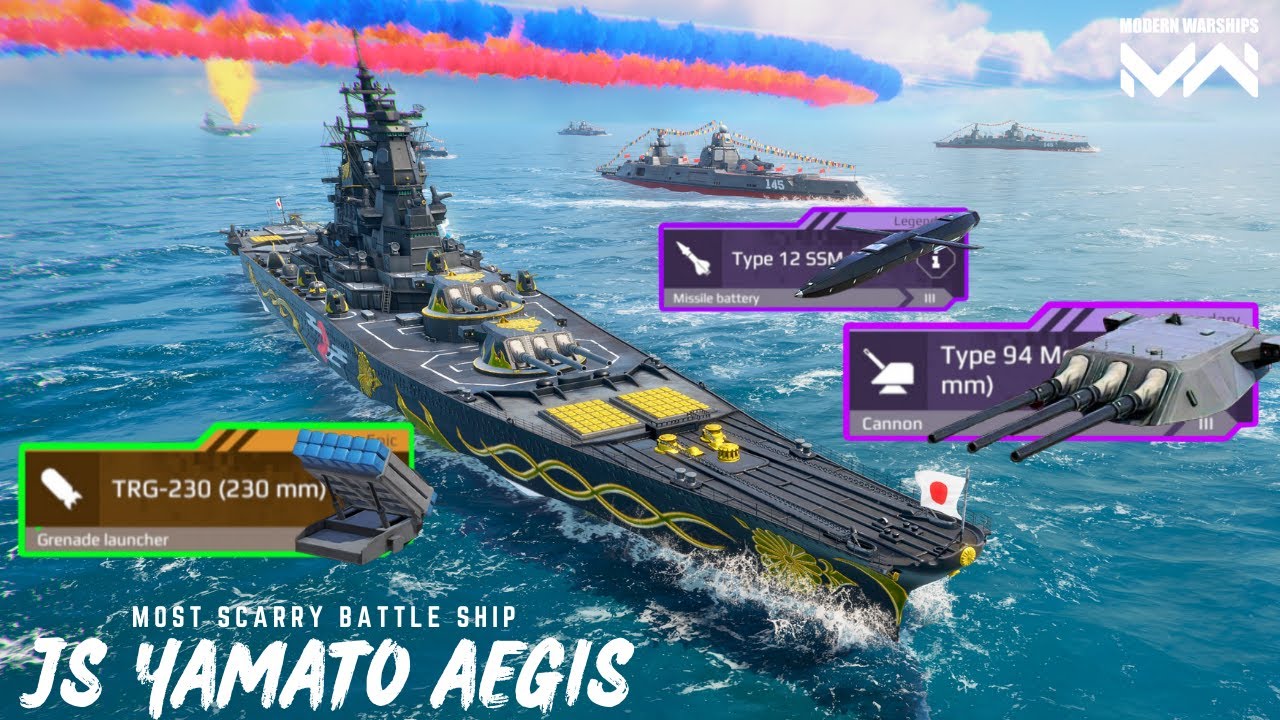 Js Yamato Aegis - Most Scary & 😰 Brutal battleship 🔥 - modern warships