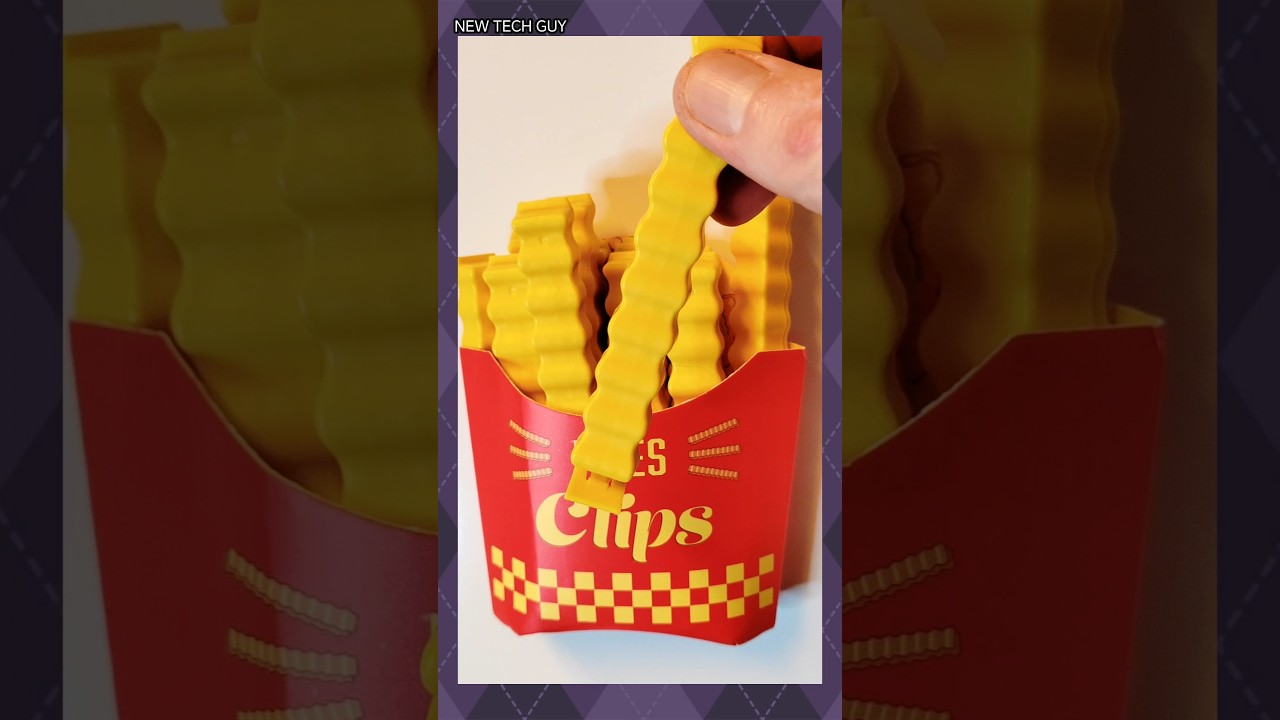 Fun chip shape magnetic bag clips 