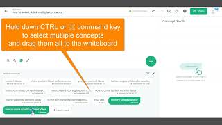 Bulk adding keywords and linking them fast in ContextMinds