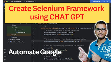 Use ChatGPT AI to create Selenium Framework from Scratch in Java - Maven - IntelliJ IDE - TestNG
