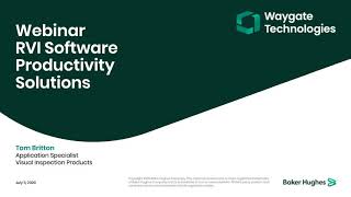 Waygate Technologies | RVI Software Productivity Solutions Webinar