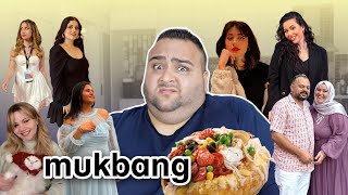 FENOMENLERLE TEK TEK YÜZLEŞTİM! KUMPİR MUKBANG @Merbemio @elifyalcin@gozdeyildiz ...