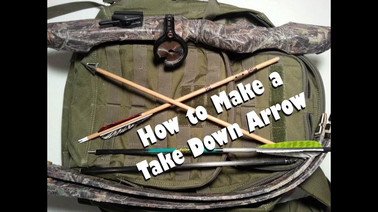 Make a Take Down Arrow/ Bug Out Bag (EASY!)
