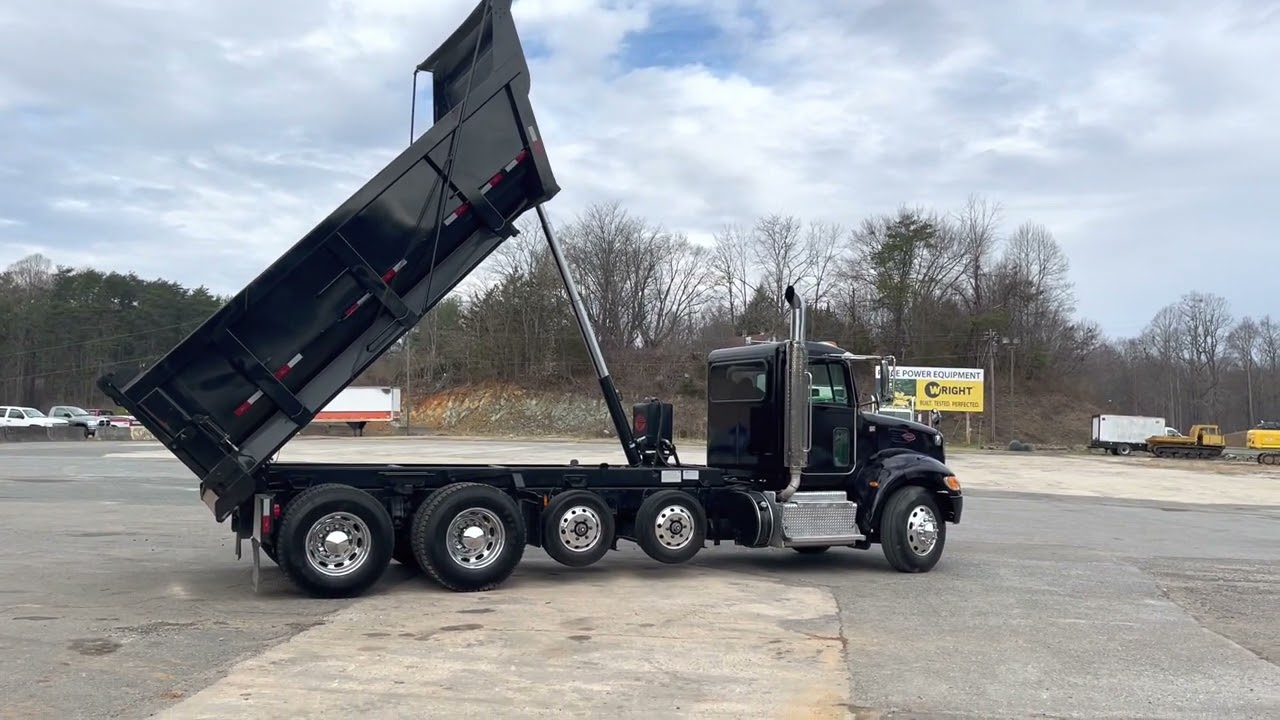 2014 Peterbilt Quad Axle Automatic Dump Truck For Sale YouTube
