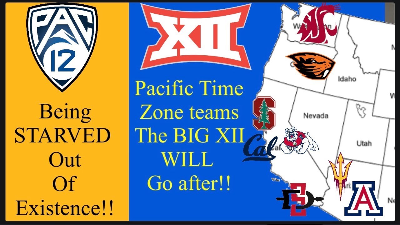 Big XII Talking To Pacific Time Zone Teams PAC 12 Hanging By A Thread Big XII Talking To Pacific Time Zone Teams PAC 12 Hanging By A Thread