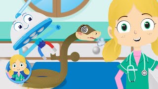 Sally the snake | Doctor Poppy's Pet Rescue | Animals For Kids | Cartoon Animals