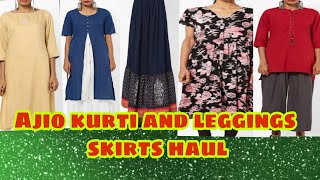 Starting 130? Huge ajio haul kurti skirt leggings..most affortable..work wear kurtis in tamil