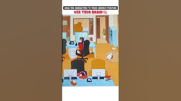 Drag the characters to their correct position 😢😱 | Puzzle Game 🧩 | Gameplay #shorts