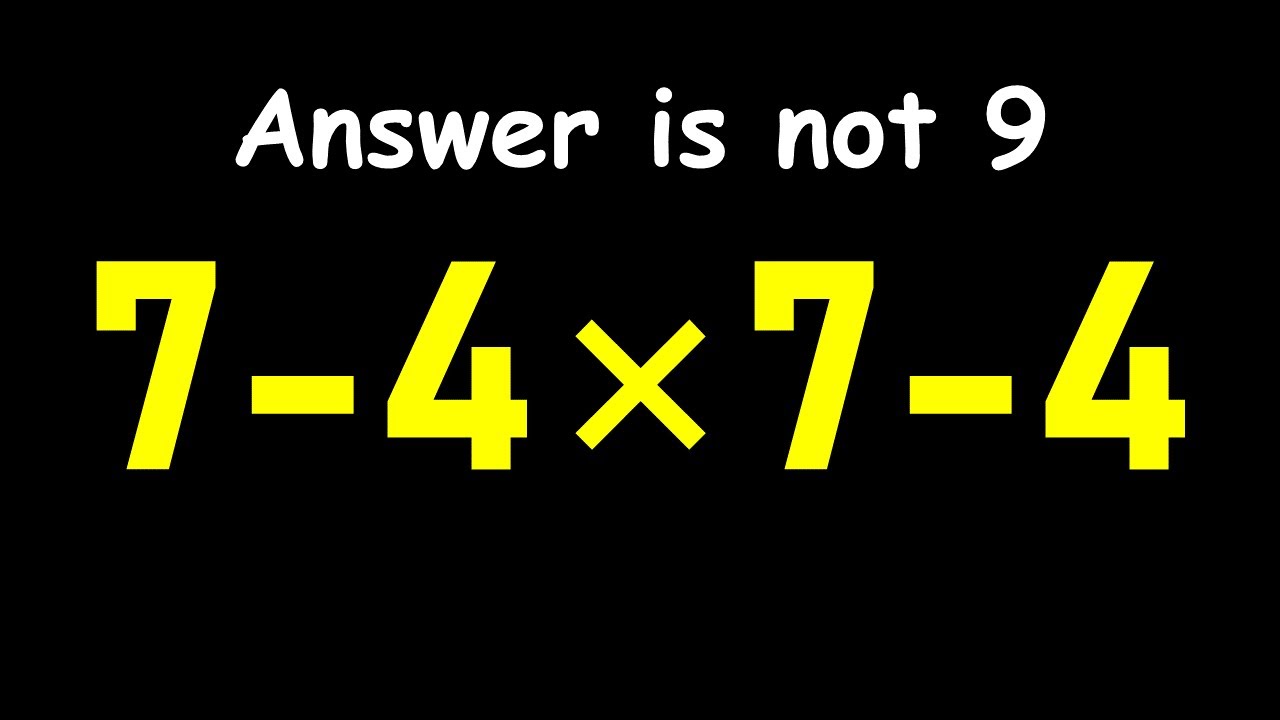 This Math Problem Tricks Everyone! - YouTube