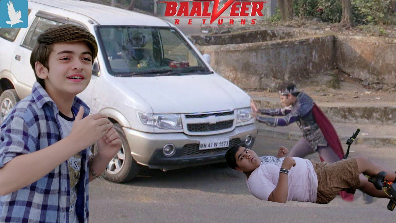 ब्रेक फेल गाड़ी की चपेट में आने ही वाला था चींटु, समय रहते रोकी बालवीर ने कार || Baalveer Returns