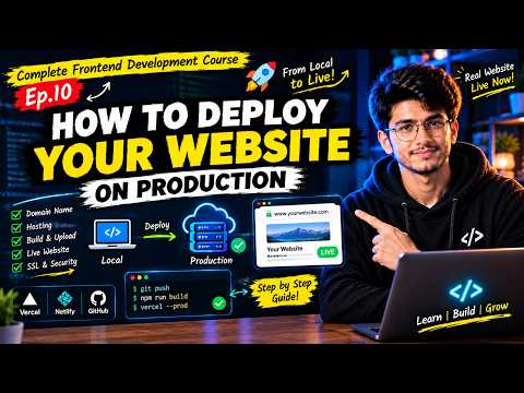 How to Deploy Your Website on Production | Complete Frontend Development Course | Ep.10