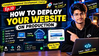 How to Deploy Your Website on Production | Complete Frontend Development Course | Ep.10
