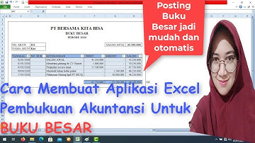 Aplikasi Excel Pembukuan Akuntansi II Part 3 BUKU BESAR