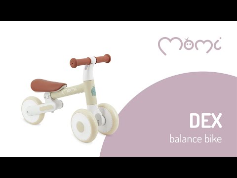 Дитячий біговел-каталка MoMi DEX beige Бежевий, видео 1