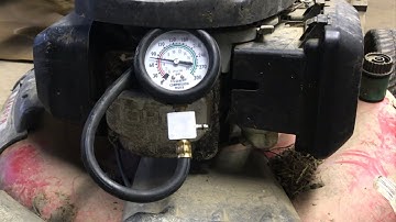 how to do a COMPRESSION and leak down test on a lawnmower