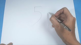 Drawing of birds starting with the number 5