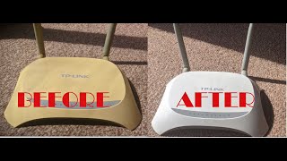 How To Restore OLD Yellowed Plastic Router(Easiest Method)