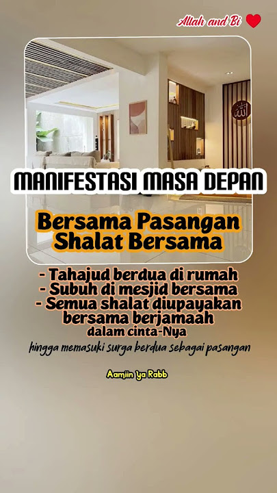 Shalat bersama Pasangan #suamiistri  #allahandbi #fyp #4u