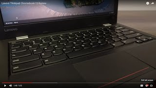 Lenovo Thinkpad Chromebook 13 Review - YouTube