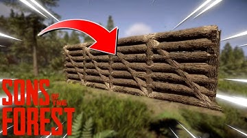 How To Build The  Angle Log Wall | Sons Of The Forest