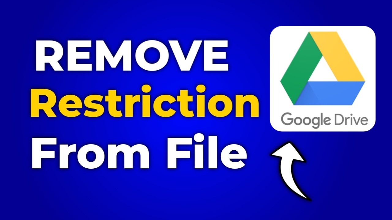 How To Remove Read Only From Google Drive Files | How To Remove Restrictions From Google Drive File