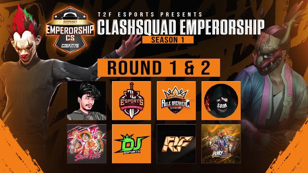 CLASH SQUAD EMPERORSHIP TOURNAMENT ROUND 1 & 2 KNOCKOUT MATCH FF