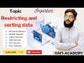 Restricting and Sorting Data | Oracle | SQL | Database system In Hindi & Urdu