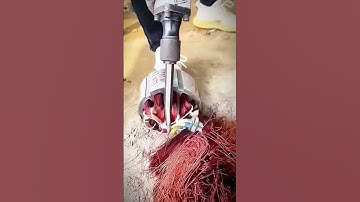 cool technique to extract copper from used dynamos #shorts