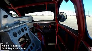 Full legend race   In car driver view  84 healeys racing at eastbound speedway
