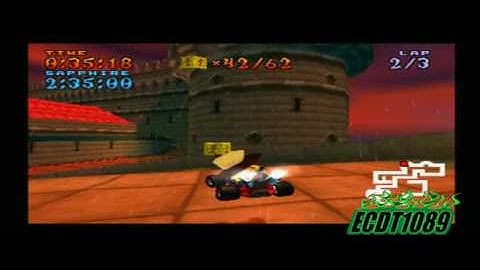 Crash Team Racing [Playthrough] Part 52: Cortex Castle (Relic Race)