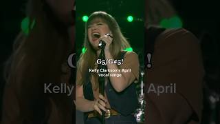 Kelly Clarkson April Vocal Range e3  G5  Eb6 arianagrande range highnote vocals