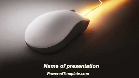 Computer Mouse Jet PowerPoint Template by PoweredTemplate.com