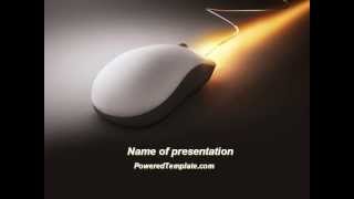 Computer Mouse Jet PowerPoint Template by PoweredTemplate.com
